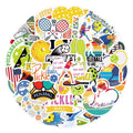 “One More Game” Pickleball Sticker Pack 50 Waterproof Cartoon Stickers