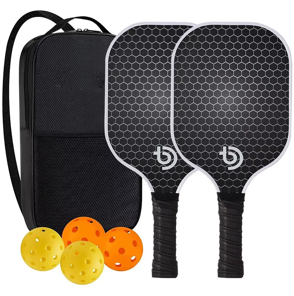 CarbonPro Pickleball Paddle Set USAPA Approved Graphite Carbon Fiber Racquets