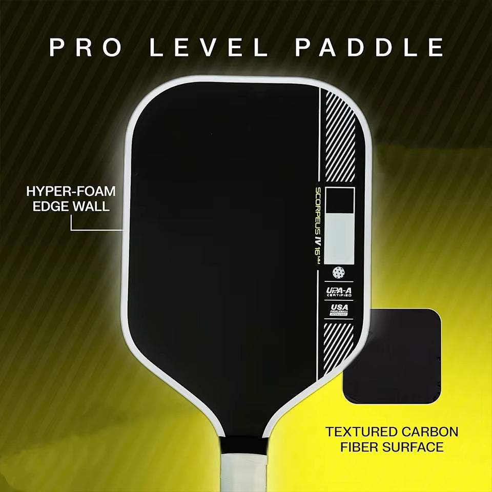 USAPA Approved T700 Carbon Fiber Pickleball Paddle with Honeycomb Core - Professional 16MM Racket for Enhanced Spin and Power