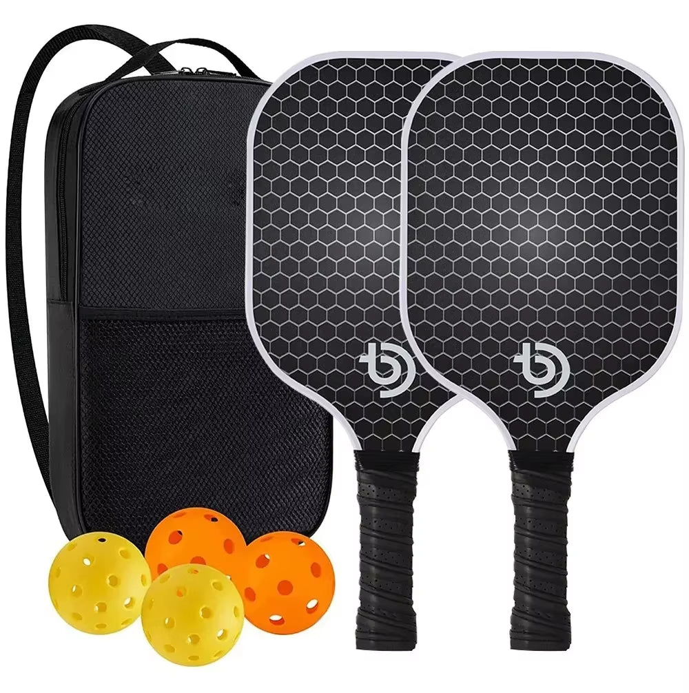 CarbonPro Pickleball Paddle Set USAPA Approved Graphite Carbon Fiber Racquets